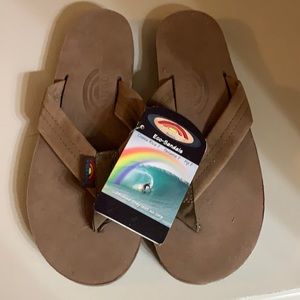 Brand new rainbow flip flops